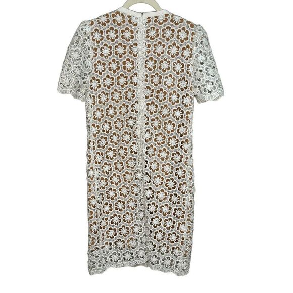 MICHAEL Michael Kors Sequined Floral Lace Mini Dress Size Small - Picture 9 of 13